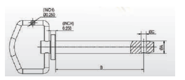 Hitch Pin (Temple Handle ) specifications